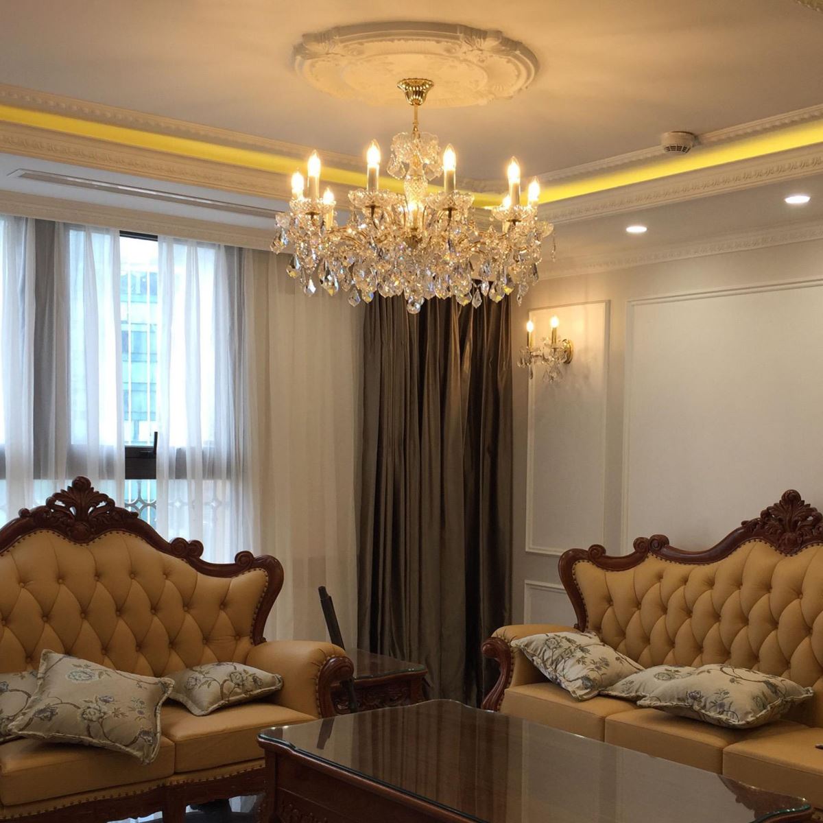 đèn rồng pha lê